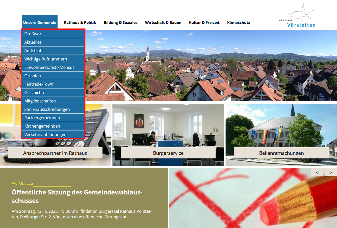 Themenbereich Gemeinde