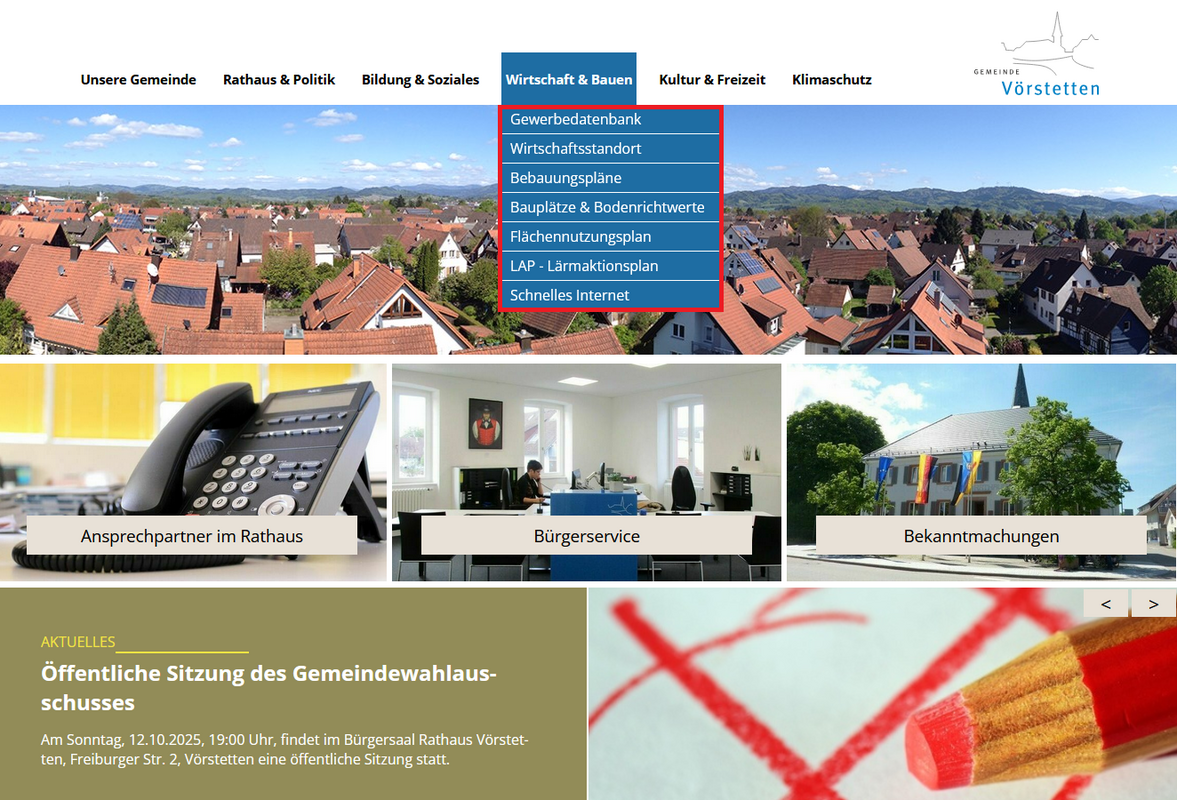 Informationen zu der Wirtschaft